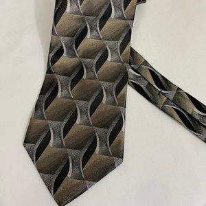 Tan, Black, Gray Tie